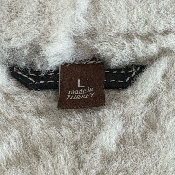 Overland Brown Shearling B-3 Bomber Jacket with genuine Shearling Lining - Picture 5 of 7